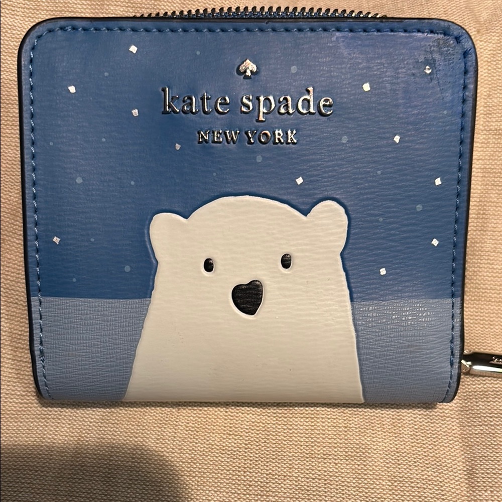 Kate Spade Polar Bear Blue Wallet